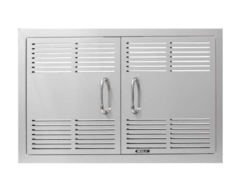 Doble puerta acceso ventilada inox 84x56 BULL