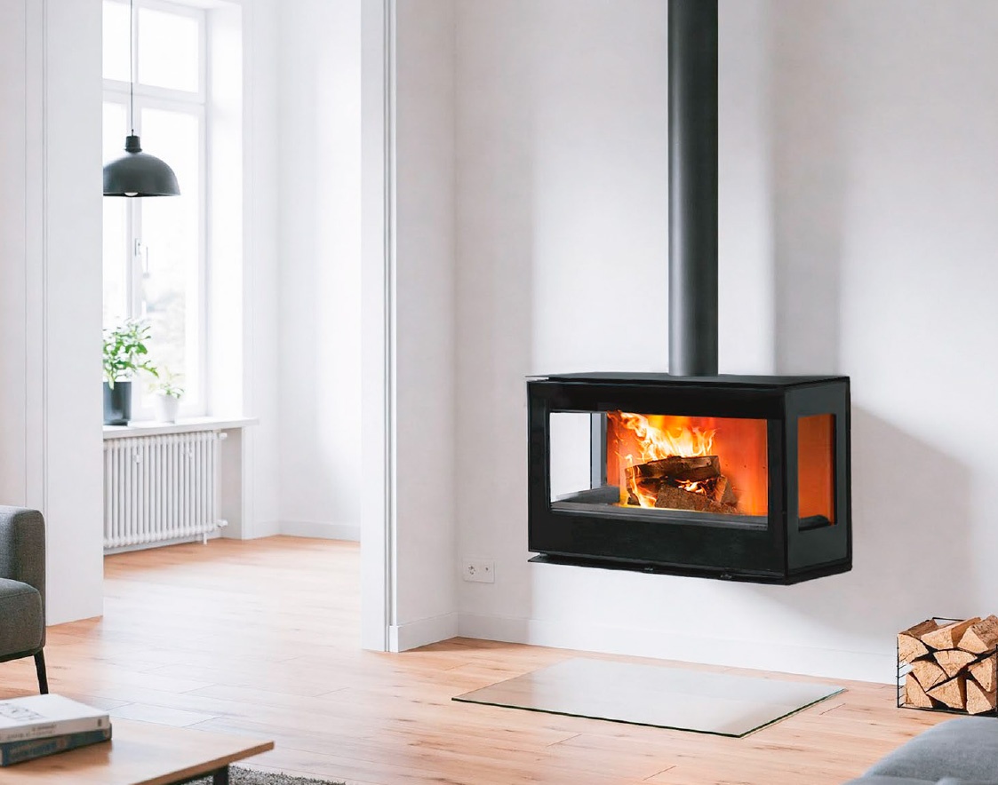 Estufa de leña ELITE 10 trio (3 caras) 2