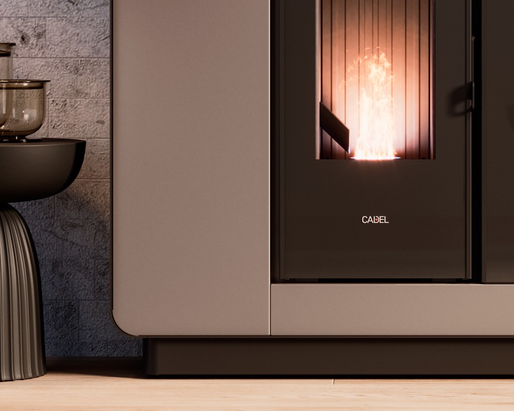 Estufa de pellet ELLE PLUS 9 UP/TWIN