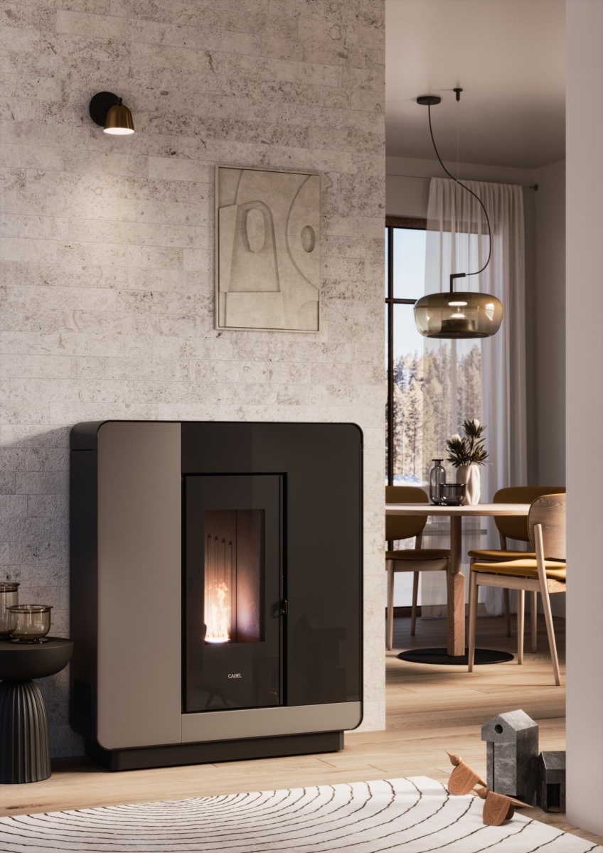 Estufa de pellet ELLE PLUS 9 UP/TWIN