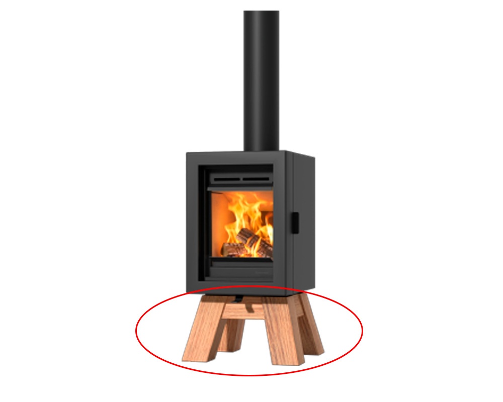 Base en madera para estufa ASH