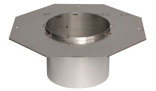 Adaptador para ventilador octogono redondo 395 X 395 ø150 (RS012-02)