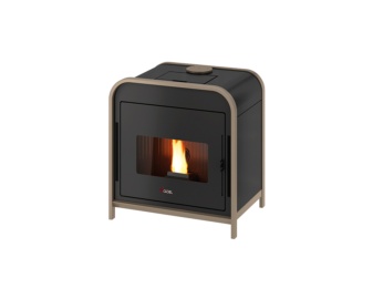 Estufa de pellet FRAME3 UP-TWIN 9kW