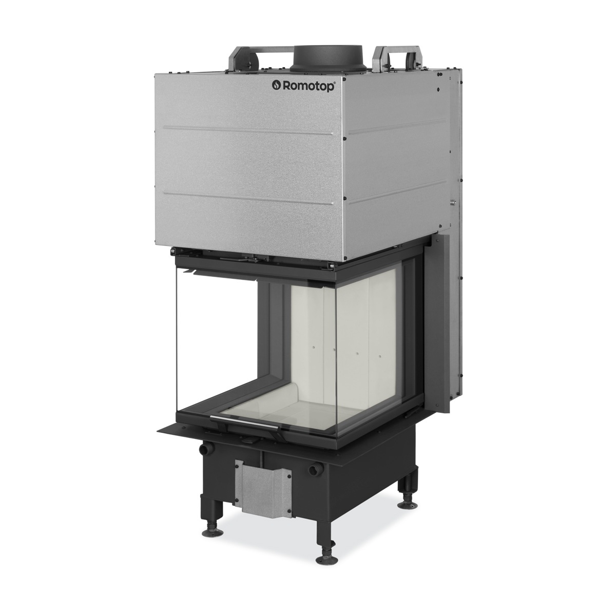 Chimenea de leña HEAT RD3G 50/47 (ROOM DIVIDER) PUERTA GUILLOTINA, CRISTAL DIVIDIDO SEPARADOR DE AMBIENTES TRIPLE CARA