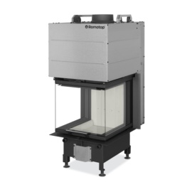 Chimenea de leña HEAT RD3G 50/47 (ROOM DIVIDER) PUERTA GUILLOTINA, CRISTAL DIVIDIDO SEPARADOR DE AMBIENTES TRIPLE CARA