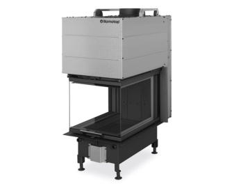 Chimenea de leña HEAT 50.52.70 int.cer.negro (Room divider) Pta guillotina. Cr. dividido HU3LF26