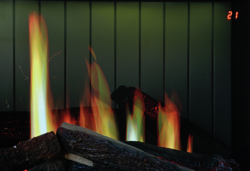 Chimenea eléctrica VISTA frontal 7