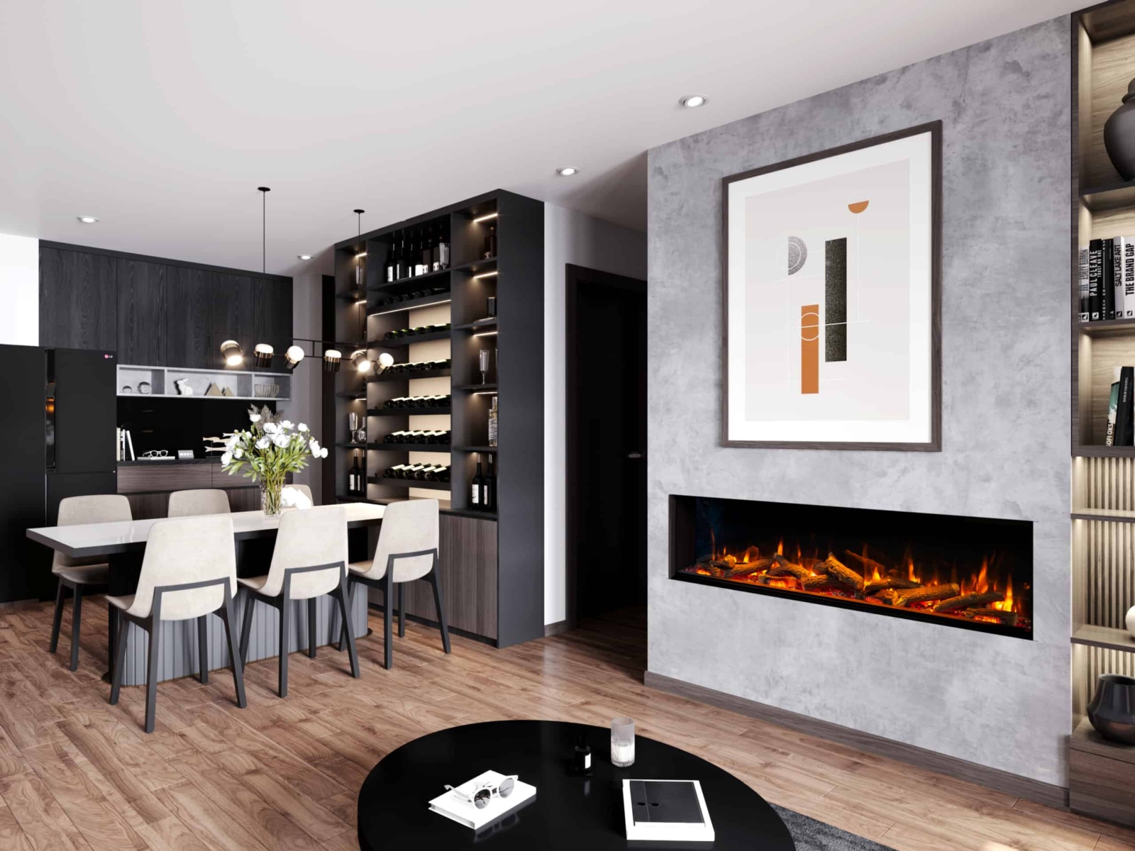 Chimenea eléctrica I1800E DEEP smart App