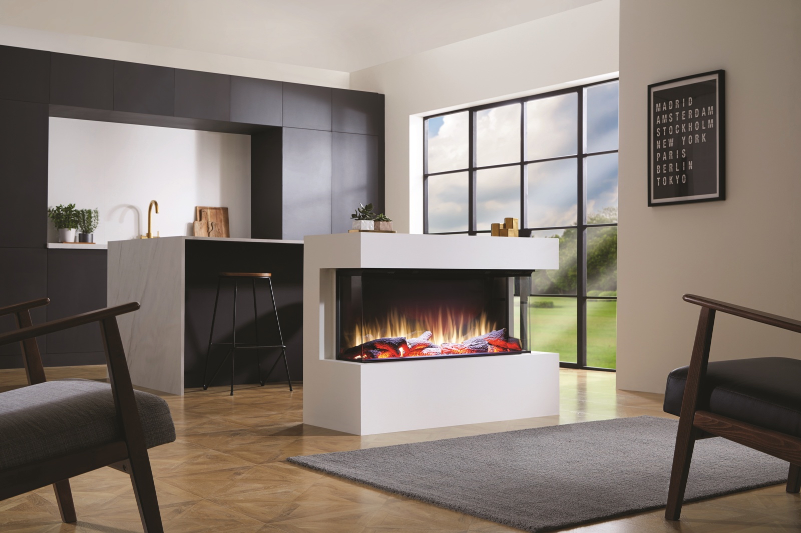 Chimenea eléctrica i1000E (smart app) 1