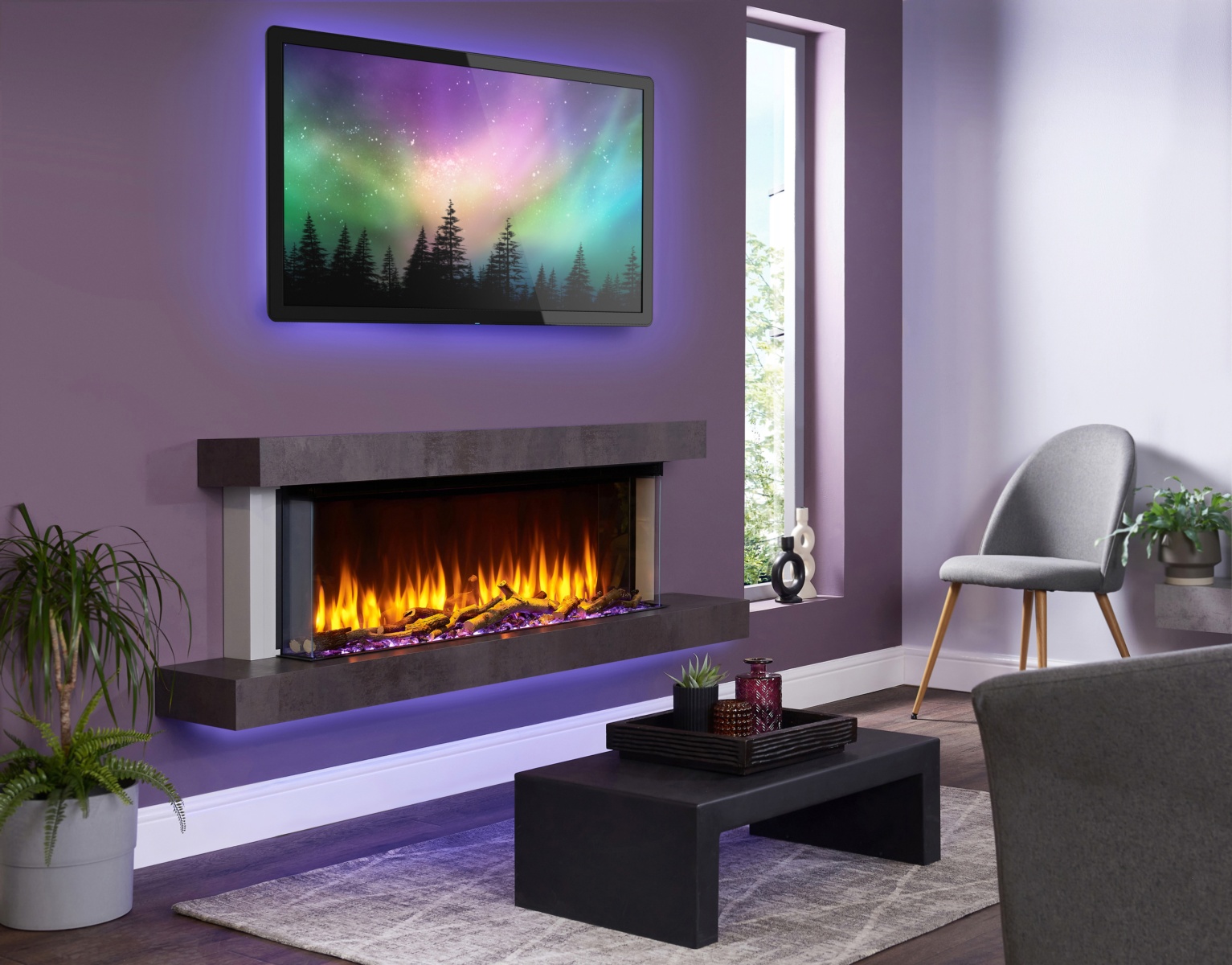 Chimenea eléctrica I1100E SLIM smart App 1