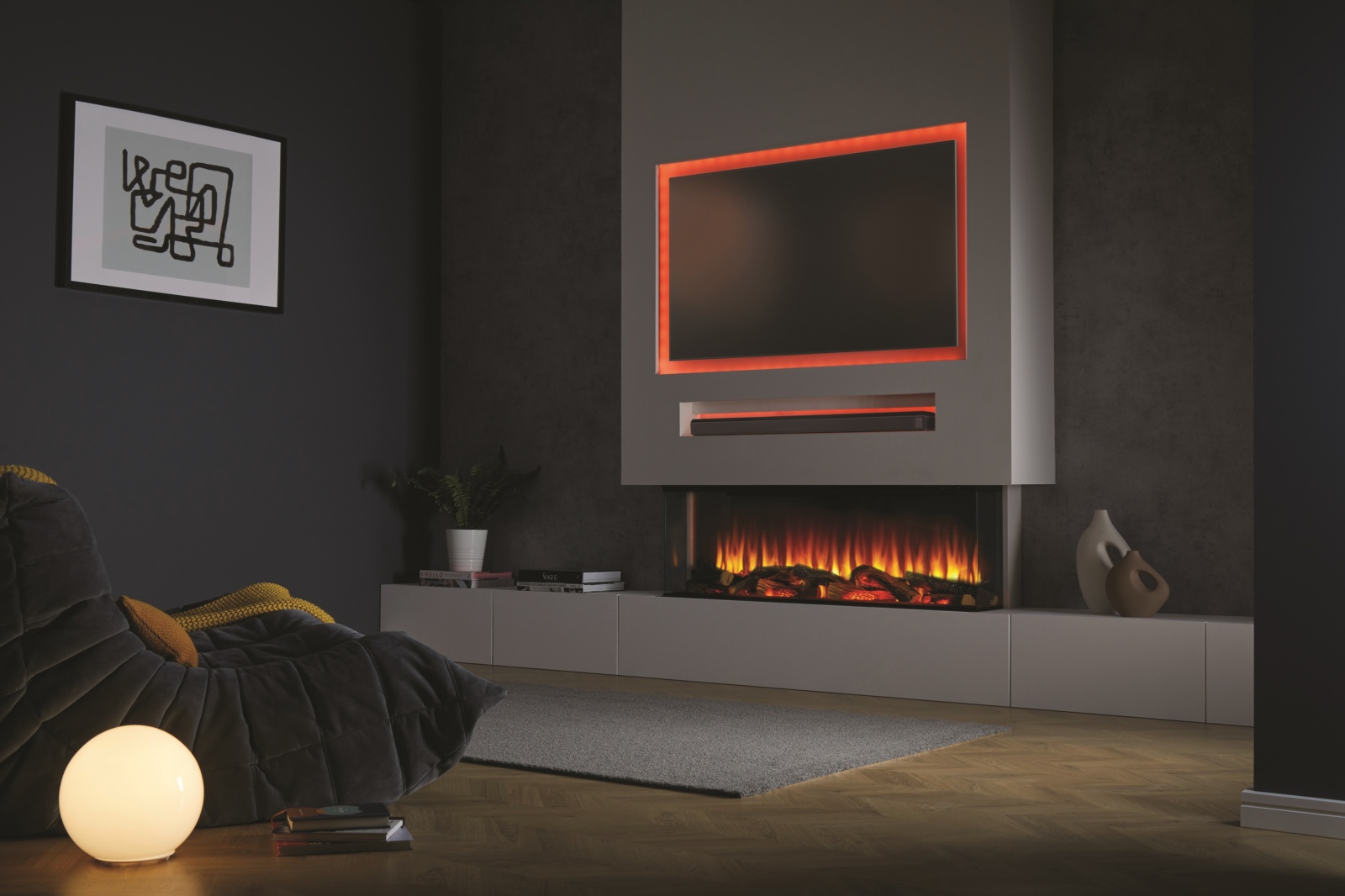 Chimenea eléctrica I1250E Smart App 6