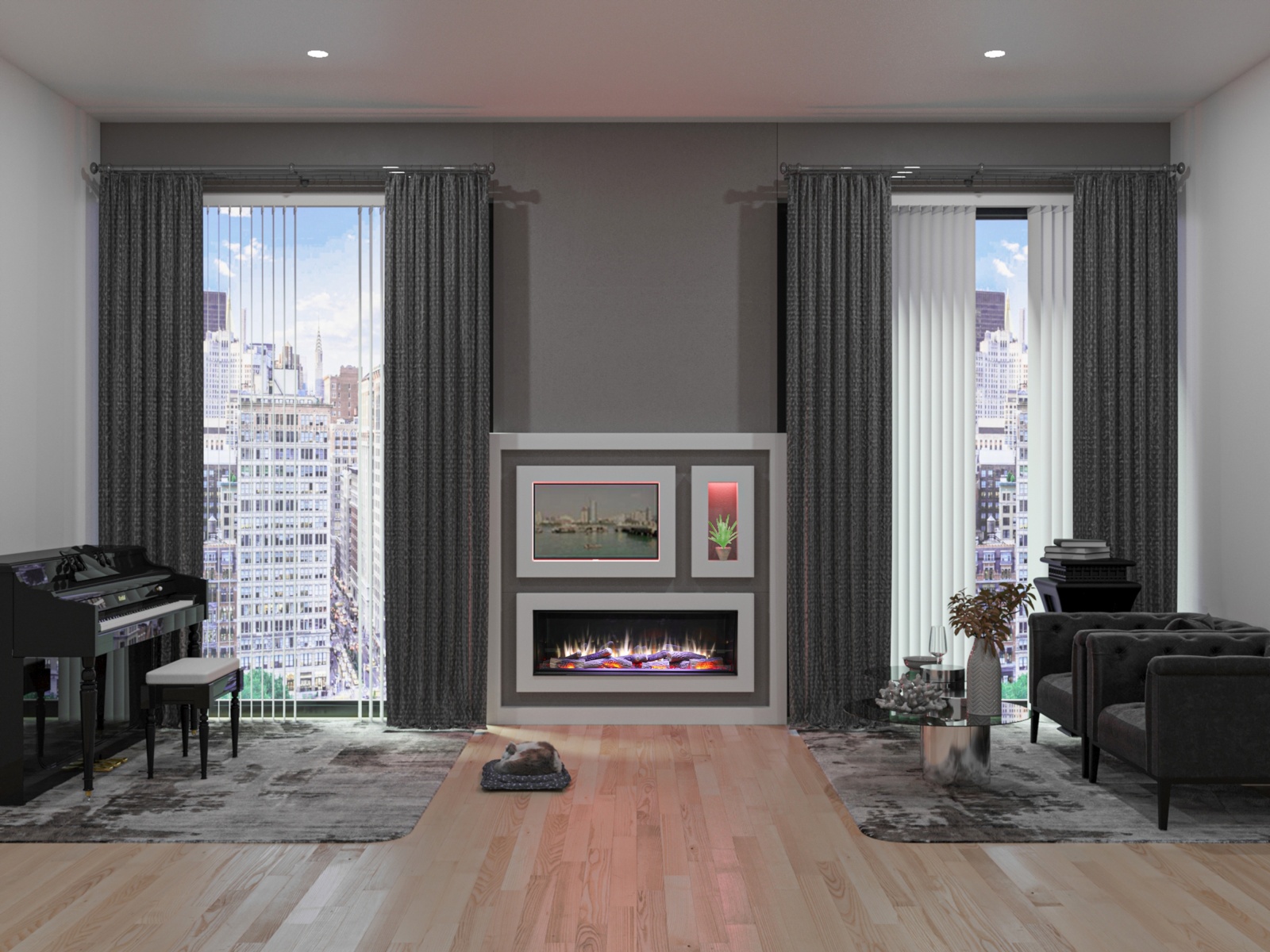 Chimenea eléctrica I1250E Smart App 3