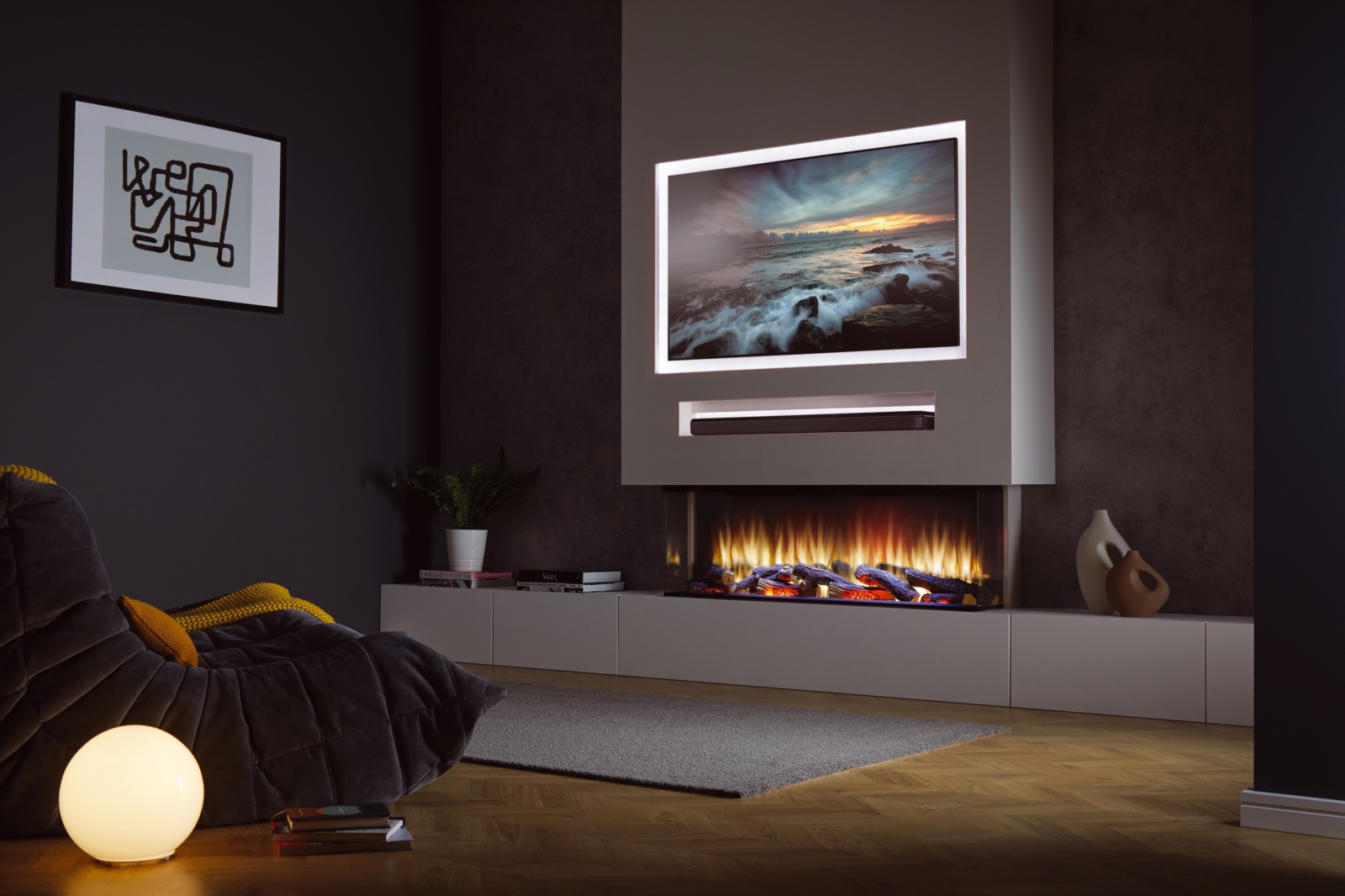 Chimenea eléctrica I1250E Smart App 7