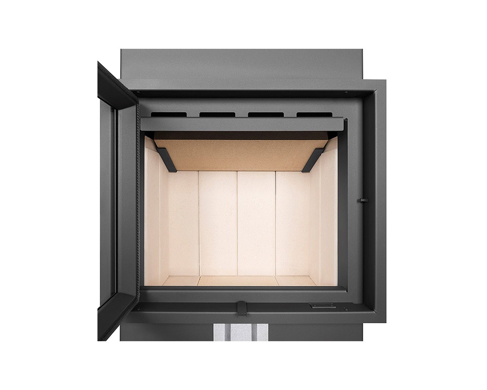 Chimenea de leña BASIC 75.50 int.refractario crema(Frontal) B3Y01 1