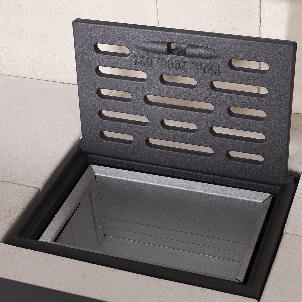 Reja con cajón cenizas para hogares HEAT