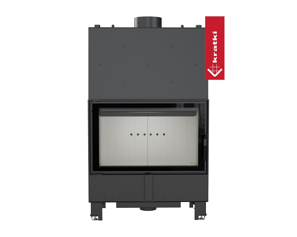 Chimenea de leña calefactora LUCY 16kW 1