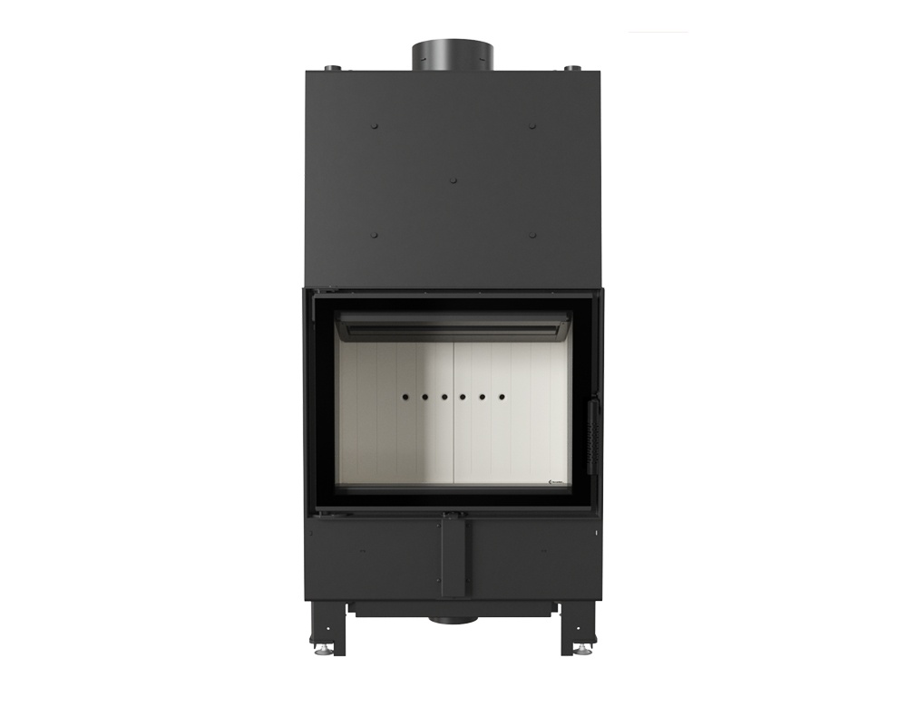Chimenea de leña calefactora LUCY 12kW (Doble cristal) 2