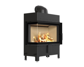 Chimenea de laña LUCY 14kW SLIM (esquinero)