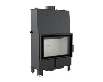 Chimenea de leña calefactora LUCY 16kW (Doble cristal)