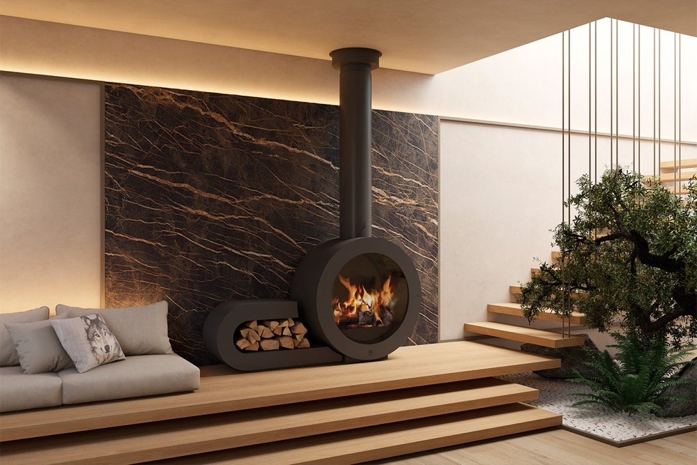 Chimenea de leña 0'800 FRONTAL 1