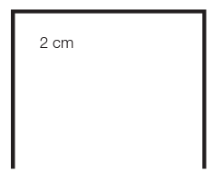 MARCO 3 LADOS 2CM PARA INTERRA 60 GAS VÁLVULA EXTENDIDA