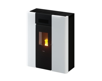 ESTUFA PELLET PASILLERA PASILLO 8 7.82/7KW BLANCO