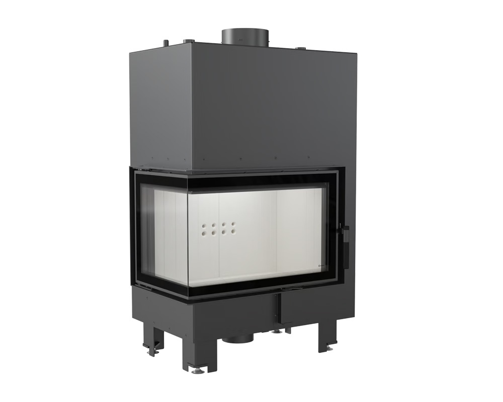 Chimenea de leña calefactora MBM 12kW (esquinera)