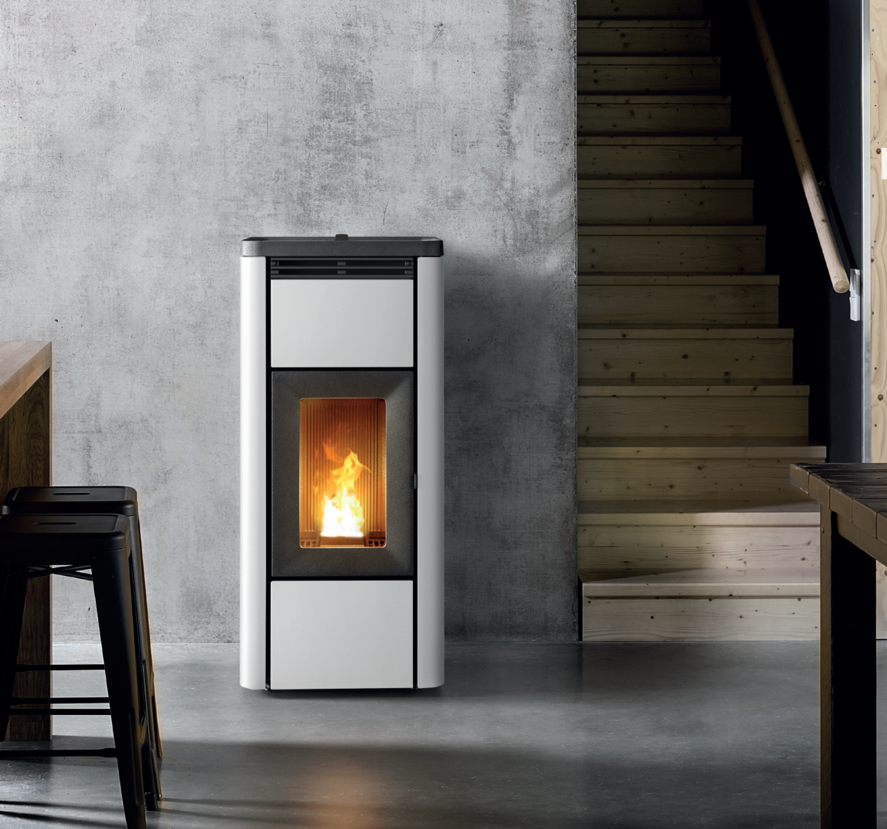 Estufa de pellet MIDA AIR FRONT 8kW UPXUP 1