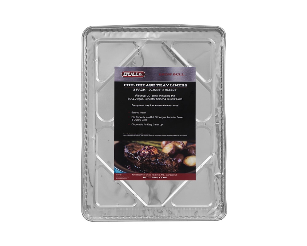 Pack 3 bandejas aluminio para barbacoas 76cm 24255