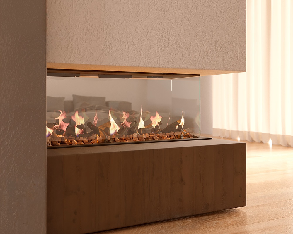 Chimenea de gas PANO 1100 (Room Divider) 1