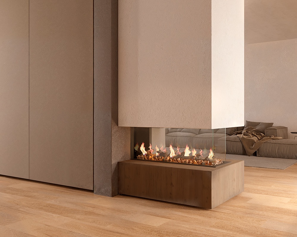 Chimenea de gas PANO 1100 (Room Divider)