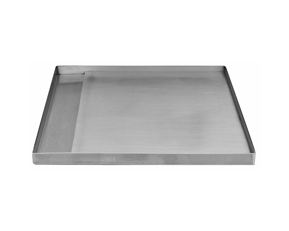 Plancha inox sobre bbq (reemplaza 2 rejillas)