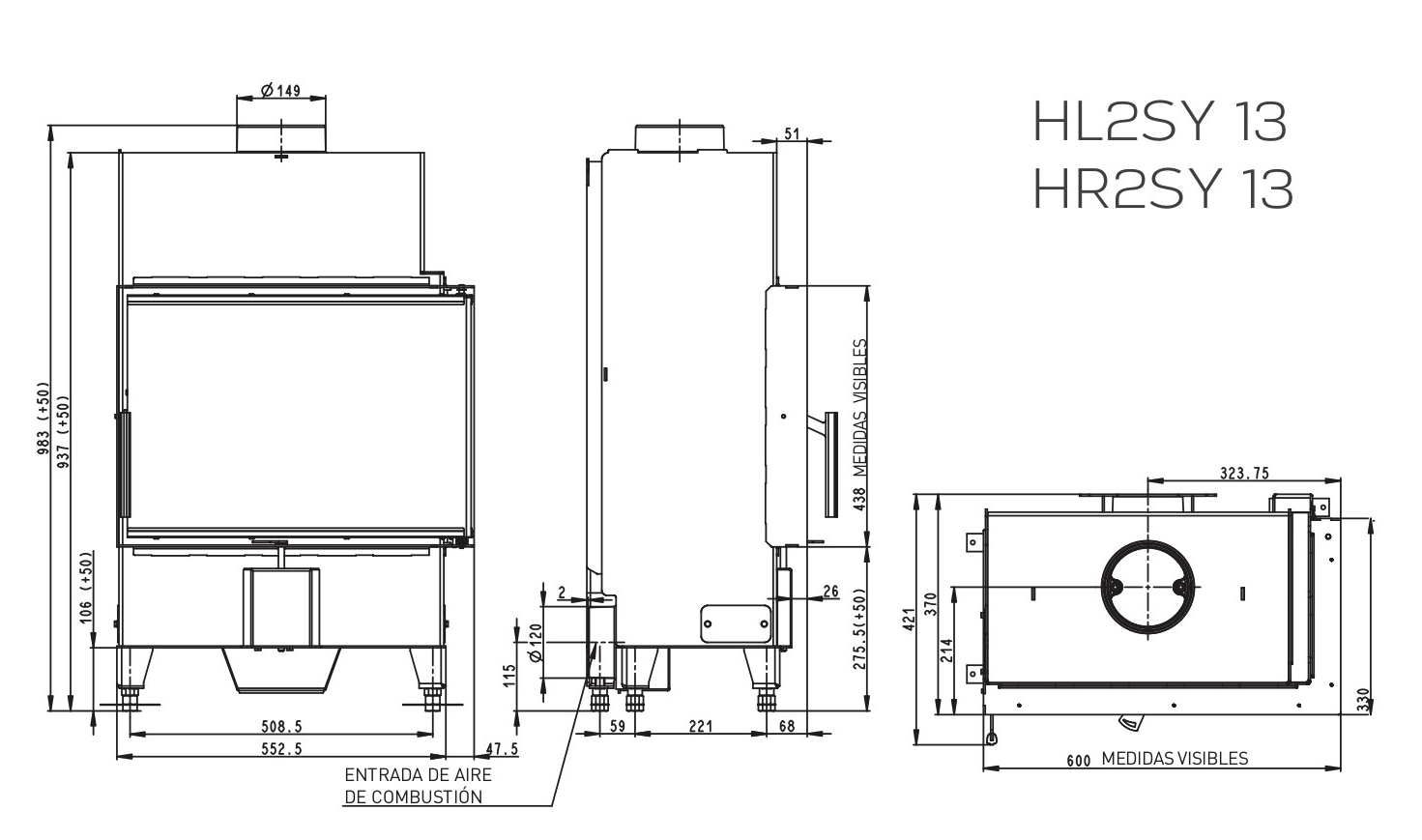 HOGAR HEAT HL2SY13 60.44.33 CRIS.UNICO IZQUIERDAPUERTA LATERAL PUERTA