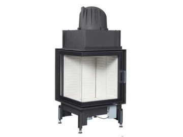 Hogar de leña 55x55x57K 2.0 Abatible - Esquinero