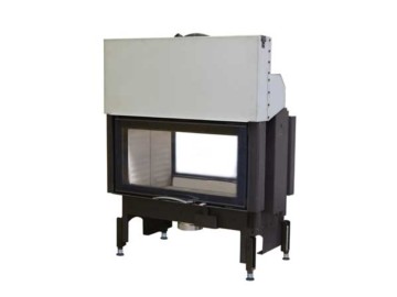 Hogar de leña 75X39S II 2.0 Guillotina - Doble cara