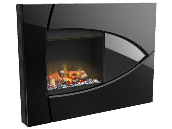 Chimenea eléctrica MURAL S con marco Burbank