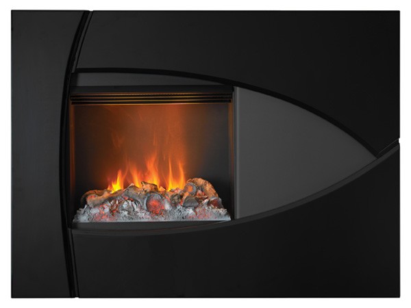 Chimenea eléctrica MURAL S con marco Burbank