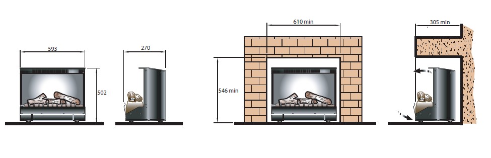 Chimenea eléctrica STANDFORD 23