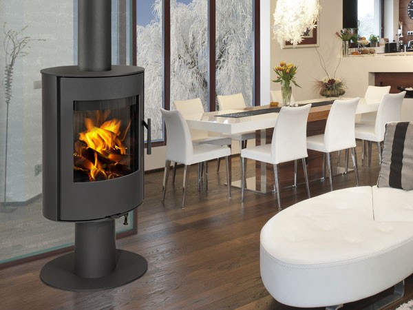 Estufa de leña EVORA T03 metálica giratoria