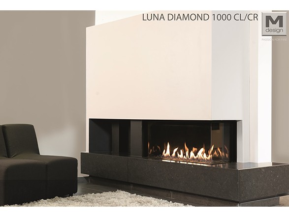 Chimenea de gas LUNA DIAMOND 1000 CL/CR - esquinera