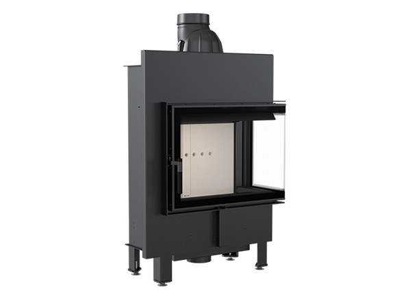 Chimenea de leña LUCY 12kW Puerta dos caras SLIM