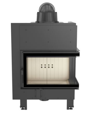 Chimenea de leña MBM 10kW Puerta dos caras, cristal único
