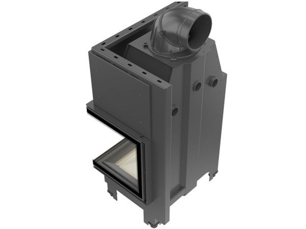 Chimenea de leña MBZ 13kW Puerta dos caras