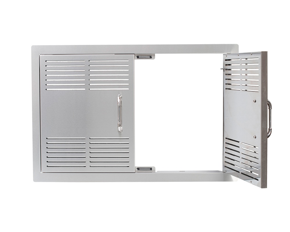 Doble puerta acceso ventilada inox 84x56 BULL 4