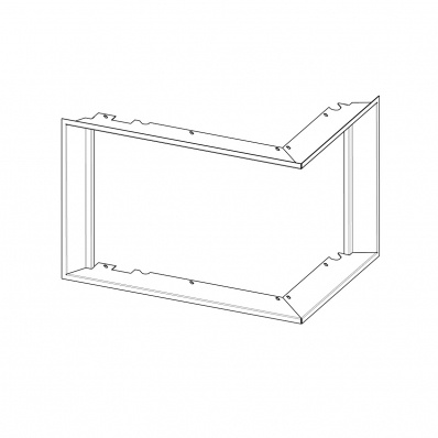 Marco de 4 lados para hogar Romotop de leña HR2SG