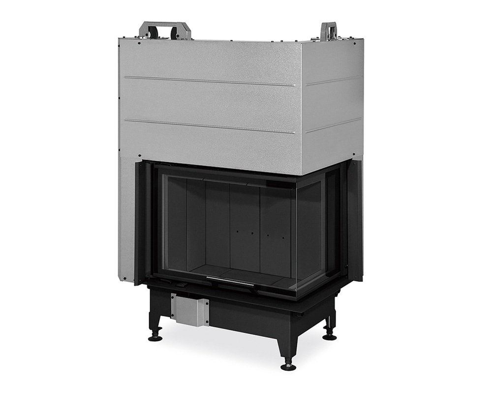 HOGAR DE LEÑA HEAT E2G 65/40 ESQUINERO INTERIOR NEGRO