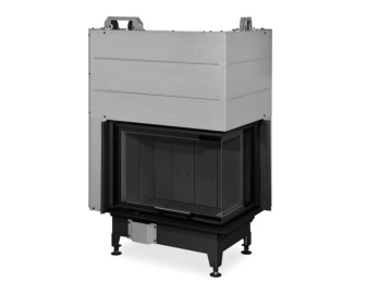 HOGAR DE LEÑA HEAT E2G 65/40 ESQUINERO INTERIOR NEGRO