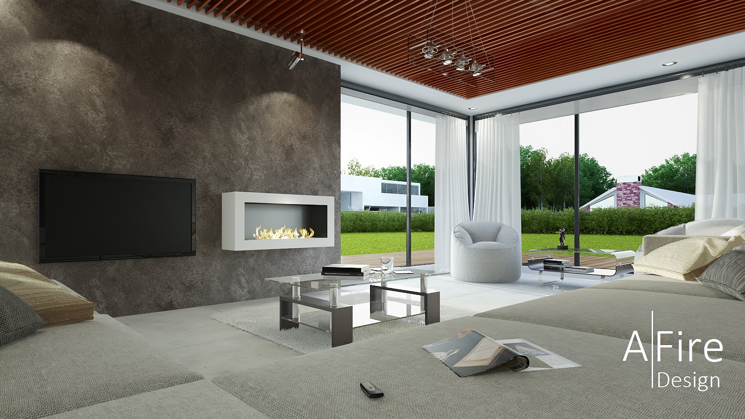 Chimenea de bioetanol electrónica SASA L