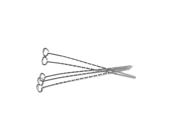 Set de 5 pinchos de 38 cm para barbacoa