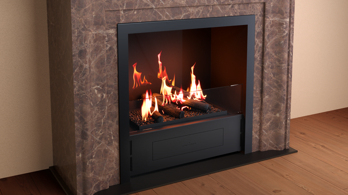 Chimenea electrónica de bioetanol CHALET I 650 IN